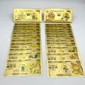 pokemon cards golden 1-12 s Pokemon CARDS Pikachu Pokeball gold banknote 10000 Yen Gold plastic Banknote for classic childhood memory CollectionParty Games Crafts. 