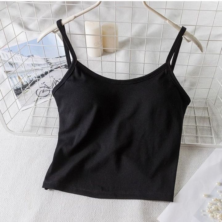 2023New%20Inner%20Wear%20Outer%20Wear%20Backless%20Top%20Women's%20Sling%20Beauty%20Back%20Short%20Exposed%20Umbilical%20Cord%20Chest%20Pad%20Underwear%20Vest%20-%20Image%209