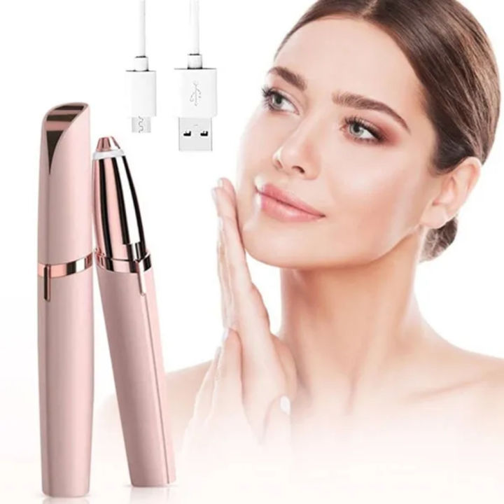 Flawless Beauty Eyebrows Remover Trimmer Razor Shaver Electric Facial ...