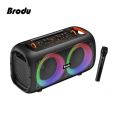 Brodu BTS-1709 Bluetooth Karaoke Speaker Rechargeable Party Speaker. 