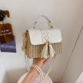 Square Box Beach Handbag Feminine Rattan Handbag Tote Bag For Women Rattan Square Box Handbag The Tote Bag Tote Bag Travel Bag Crossbody Bags For Women. 