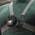 Action Camera Chest Mount Harness Strap Adjustable for Live Skiing. 