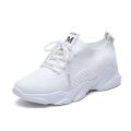 Women's White Shoes Running Korean Style Mesh Surface Breathable New Student Sneakers Mesh Surface Shoes Spring and Summer Women's Shoes Real Flying Woven Casual. 