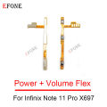 Volume on/off key 3 X67697 X66X693 XP Pro 023 VI0 11 1Note 1finix for In2 5G 2695 X6 X672 Power on and off button flexible cable. 