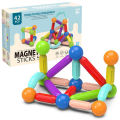 25 PCS Magic Magnetic Building Blocks Toy Magnetic Construction Set Magnet Ball Sticks Rod Games Montessori Educational Toys For Kids. 