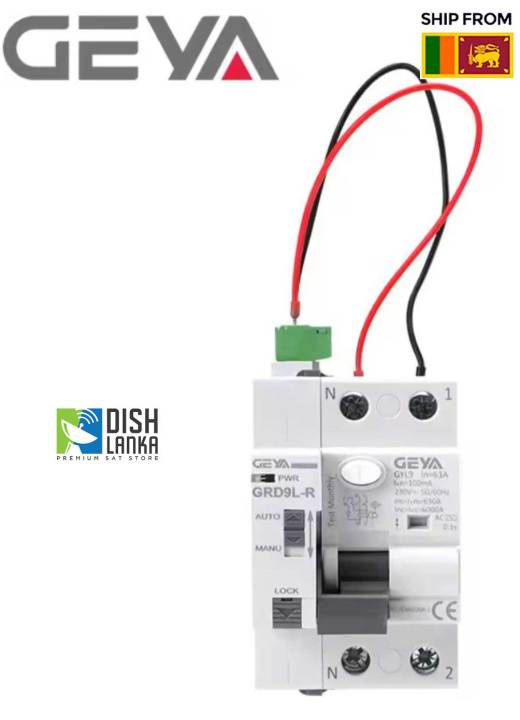 thumbnail image 2 of GEYA GRD9L-R+RCCB ELCB Auto Recloser – 4P, AC230V/DC12-48V, 40A/63A, Type C, DIN Rail 2 of 6