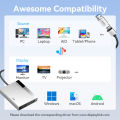 Vention USB A Type C to Dual HDMI MST Adapter 4K 60Hz applicable to MacOS Windows for PC Laptop Tablet Phone Monitor TV Projector Multiple Display USB C Hub. 