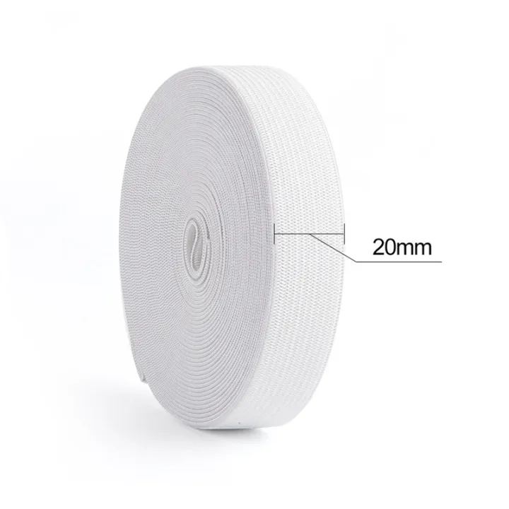 White%20Sewing%20Elastic%20Band%2040M%203/4%20Inch%20Knit%20Elastic%20Spool%20Heavy%20Stretch%20High%20Elasticity%20Strap%20Material%20for%20Sewing%20Crafts%20Durable%20Easy%20to%20Use%20-%20Image%202