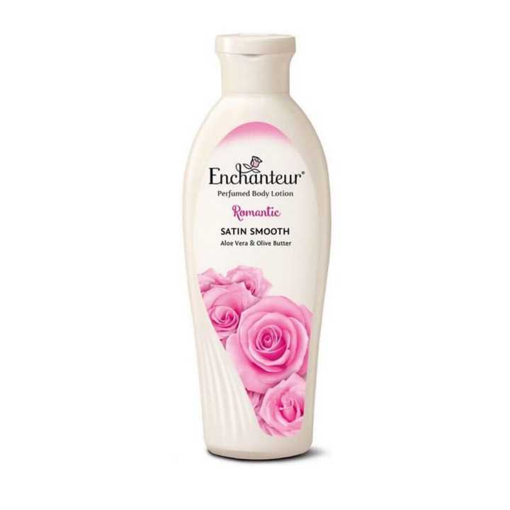 Enchanteur Body lotion 100ml - Romantic + Free gift splash picnic wet tissue pack