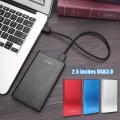 【Blue 】 Portable USB 2.5inch SATA Hard Disk Drive Enclosure Case PC. 