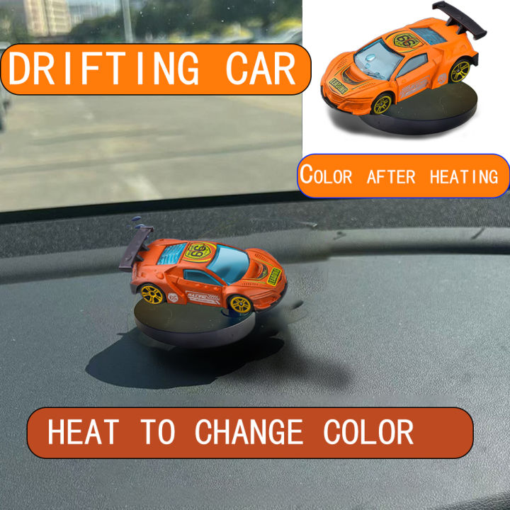 Two color Car Rotating Ornaments Auto Dashboard Turning Racing Model ...