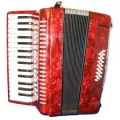 Baile Acordion 30keys 32 bass With Hard Case and Straps Full Set Accordion Instrument Beginner Accordion Professional Accordion Accordian Gifts For Adults Students 30 Piano Keys 32 Bass Button Accordion Instrument (Red). 
