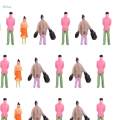 Miniature Model Railroad Figures Street Passenger People Model Architectural Sitting Standing Figures Toys Diorama Miniature Scenes Ornament. 