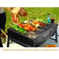 Mini BBQ Grill Portable, Picnic Grill Small Grill Folding Grill Stainless Steel BBQ for Camping BBQ, Barbecue, Party, Family Vacation, Black,Small  BBQ Grill Machine - Black... 
