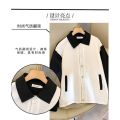 Spring and Autumn Coat Men's and Women's Jacket Couple Coat Stitching Square Collar Double Layer Outdoor All-Matching Popular Trendy Men's High-End. 