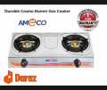 Double Gas Cooker Stainless Steel Cosmo Burner. 