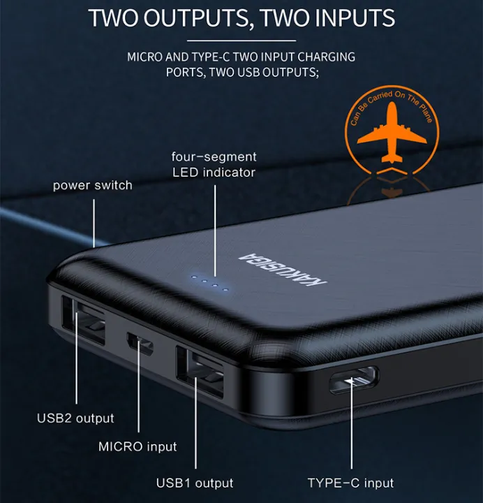 KAKUSIGA%20Fast%20Charging%20Multipurpose%20Portable%2020000%20mAh%20Power%20Bank%20for%20Recharging%20Mobile%20Phone%20Tablet%20Electronic%20Electrical%20Devices%20Powerbank%20Smart%20Battery%20Large%20Capacity%20Overvoltage%20Protection%20Type%20C%20Micro%20USB%20LED%20Indicator%20Light%20Charger%20Energy%20Storage%20-%20Image%202