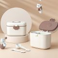 Portable Baby Milk Powder Box Cute Bear Shape Food Storage Box Essential Cereal Infant Milk Powder Box Toddler Snacks Container. 