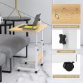 Side Table with Wheels, Laptop Table, Height Adjustable, Standing Desk, Laptop Stand, Computer Table, Mobile Side Table, Laptop Table for Bed, Laptop Table, Side Table, Standing. 