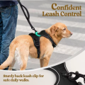 Dog Harness Pet Leash Lead Set for Small Medium Large Dogs, Adjustable Reflective No-Pull Padded Puppy Dog Harness Collar Chest Vest with Handle Training Walking Leash, Saddle Style Mesh Dog Harness Comfortable Harness for Small to Large Dogs. 