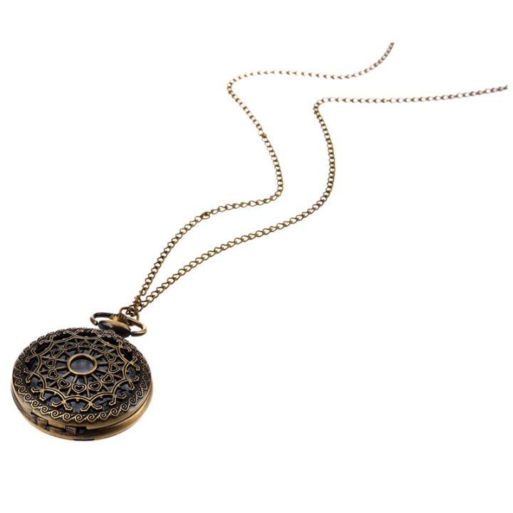 %E3%80%90ZOSR%E3%80%91Retro%20Antique%20Bronze%20Spiderweb%20Pattern%20Pocket%20Watch%20Quartz%20Clock%20Necklace%20Pendant%20-%20Image%206
