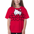 Kids t-shirts girls summer Hello Kitty print clothes Baby T shirts children short sleeve clothing cartoon graphic T-shirt tee. 