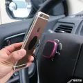 5pcs Black Matte Mobile Phone Magnetic Metal Disc Plate / Square Round Lron Sheets Car Phone Holder With Adhesive. 
