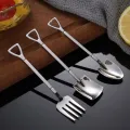 Watermelon Spoon Fork Baby Metal Children Tableware Fruit Accessories Adorable Toddler Stainless Steel. 