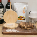 Dumplings Maker Dough Pressing Tool Dumpling Skin Artifact Machine DIY Kitchen Manual Wood Press Mold Kitchen Gadgets B. 