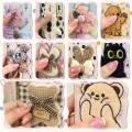 Cloth Patch Cartoon Phone Case For Itel A27/P17 Durable Phone Pouch Fashion Design Embroidery Soft case Cute Full wrap. 