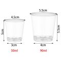 paper cups 30/50X Drinks Pudding Boxes Reusable Reusable Muffin Cup Disposable Dessert Cups Plastic Transparent Cu ake RoundParty Tableware. 