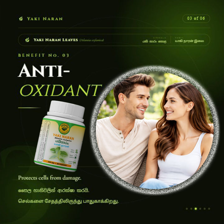 the perfect little pleasure—go ahead, you deserve... Yaki Naran (Atlantia ceylanica) leaves capsule— for complete wellness ...