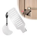 Stainless Steel Door lock security Heavy Duty Door  device Portable door lock blocker for Travel Safety Hotel Security Home Protection College Living Privacy Assurance. 