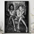 Top Model Naomi Campbell Kate Moss Smoking Poster Prints Wall Art Fashion Girls Iconic Celebrity Canvas Painting for Home Decor. 