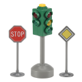 Mini Traffic Signs Road Light Block with Sound LED Children Safety Traffic Light Model Kids Traffic Light Toys. 