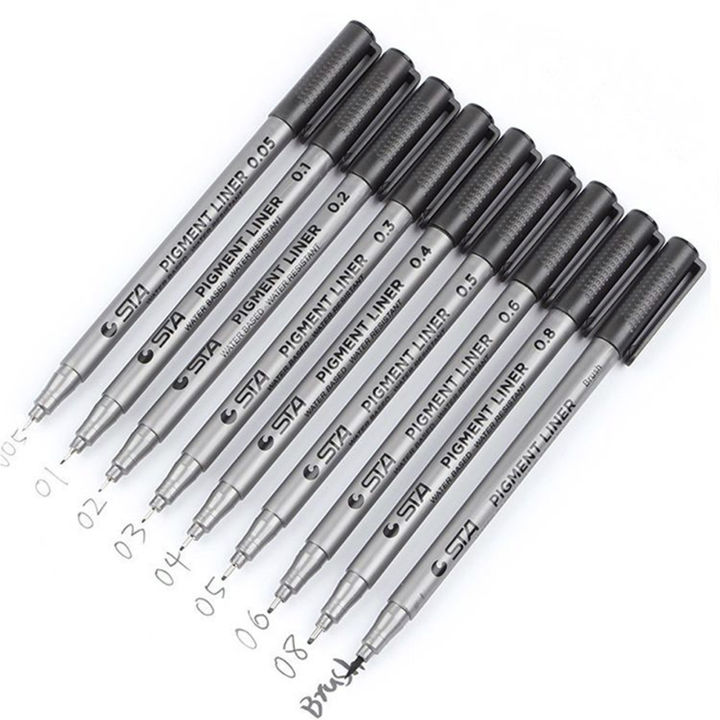 9%20Micro-Pen%20Precision%20Fineliner%20Waterproof%20Archival%20Ink%20Pens%20Fine%20Point%20Line%20Pen%20for%20Art%20Watercolor%20Sketching%20Anime%20Manga%20Office%20Documents%20Art%20Drawing%20Supplies%20-%20Image%203