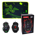 T-WOLF M1 Gaming Mouse + Gaming Mouse Pad Combo. 