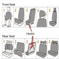 【Miga Plaza】Lether Universal 4/9Pcs Car Seat Covers for Toyota Vios Fortuner Innova Corolla. 