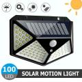 100 LED Solar Lights Outdoor Lighting Lamp Solar Powered Light Waterproof PIR Motion Sensor LED Street Light for Garden Decoration. 