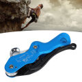 Rope Stop Descender Hand Control Protective Stop Descender for Rock Climbing. 