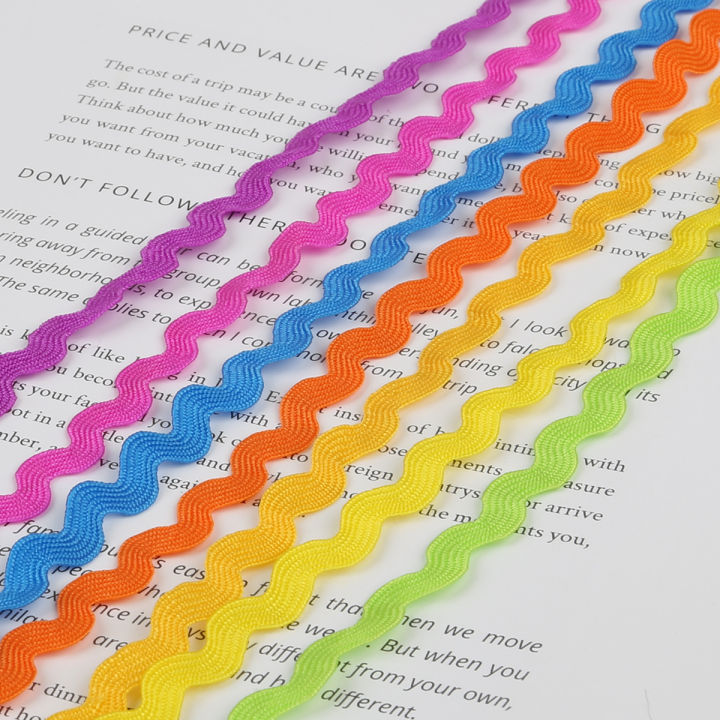 8mm%20Multicolor%20Terylene%20Ribbon%20Zig%20Zag%20Lace%20Ribbon%20For%20Apparel%20Clothing%20Accessories%20DIY%20Patchwork%20Craft%20-%20Image%206