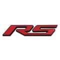 3D RS Logo BAJ Metal Red Color. 