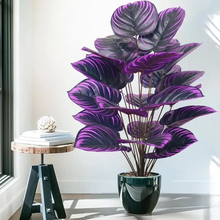 58-105cm%20Artificial%20Purple%20Water%20Lily%20Leaf%20Violin%20Leaf%20Potted%20Ornamental%20Suitable%20for%20able%20Home%20Decora%20-%20Image%203