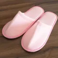 【WEJA】1pair Unisex Slippers Hotel Travel Spa Portable Slippers Disposable Home Guest Indoor Cotton Fabric Slipper. 
