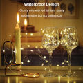new LED Strip Light String Fairy Light Christmas Light Decoration Wedding Light Battery Operated Fairy Lights Holiday Copper Wire String Lights Multi-mode Garland Party String Lights Warm White 1M/50LED. 