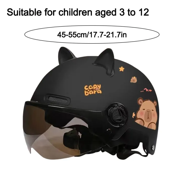 Cute%20Capybara%20Sticker%20Electric%20Bicycle%20Helmet%20Sunscreen%20Breathable%20Cycling%20Helmet%20with%203D%20Cat%20Ears%20Safety%20Motorcycle%20Half%20Helmet%20for%20Kids%20-%20Image%209