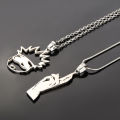 Jujutsu Kaisen Neko Gojo Satoru Necklace Satoru Cat Stainless Steel Pendants Anime Kawaii Creative Men Jewelry Fashion Fans Gift. 