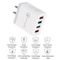 Portable 4 Ports Smart USB Charger Universal 3A Fast Charging Travel Phone Charger US EU Plug Adapter 6 Colors Dropshipping NEW'. 