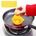 Silicone Egg Poacher Silicone Cup Egg Poaching Pan Poached Egg Maker Microwave Stovetop Egg Cooker With Ring Stander Egg Steamer-Blue. 