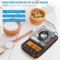 0.001g Digital Scale Portable Mini Precision Professional Pocket Scale Milligram 50g Calibration Weights Tool Batteries Included. 